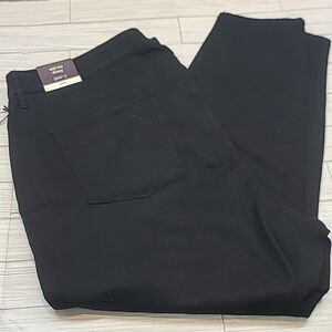 AVA & AVI black mid-rise skinny jeans